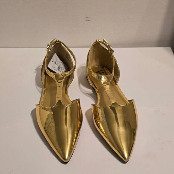 Worthington Kendie Gold Flats Women's Size 11 - Picture 2 of 6